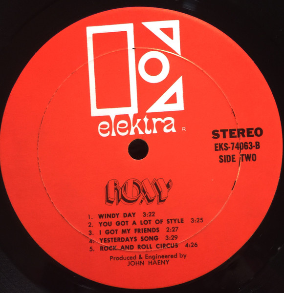 Roxy - Roxy | Elektra (EKS-74063) - 4 Roxy - Roxy | Elektra (EKS-74063) - 4