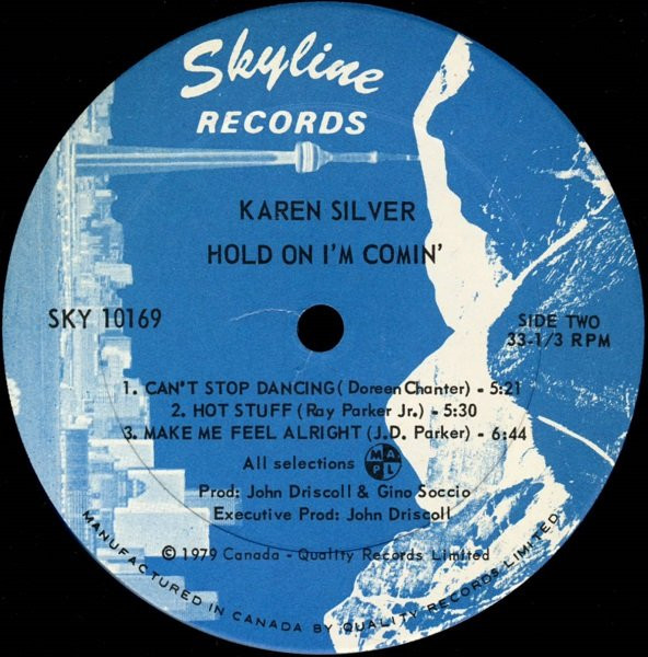 Karen Silver - Hold On I'm Comin' | Skyline Records (SKY 10169) - 4