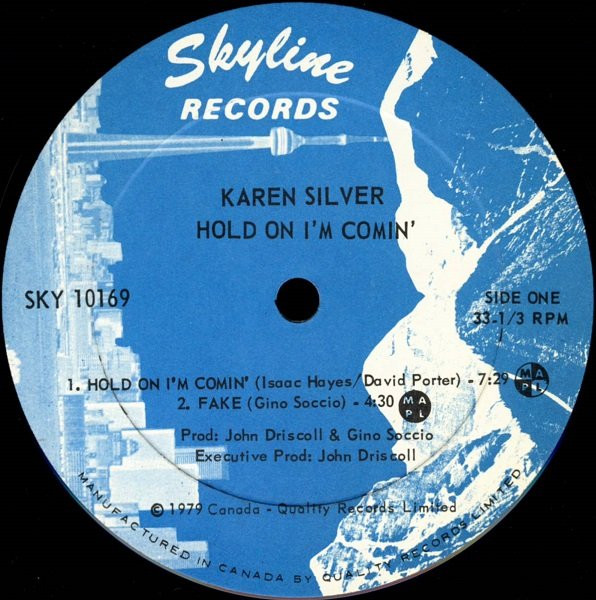 Karen Silver - Hold On I'm Comin' | Skyline Records (SKY 10169) - 3