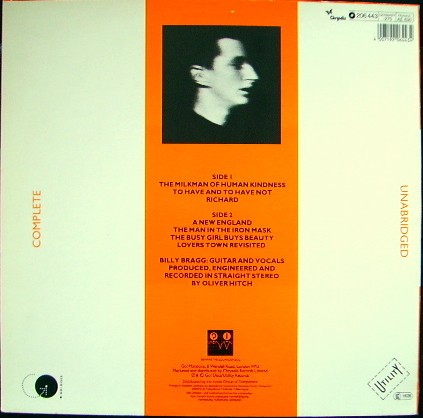 Billy Bragg - Life's A Riot With Spy Vs Spy | Utility (206 443) - 2