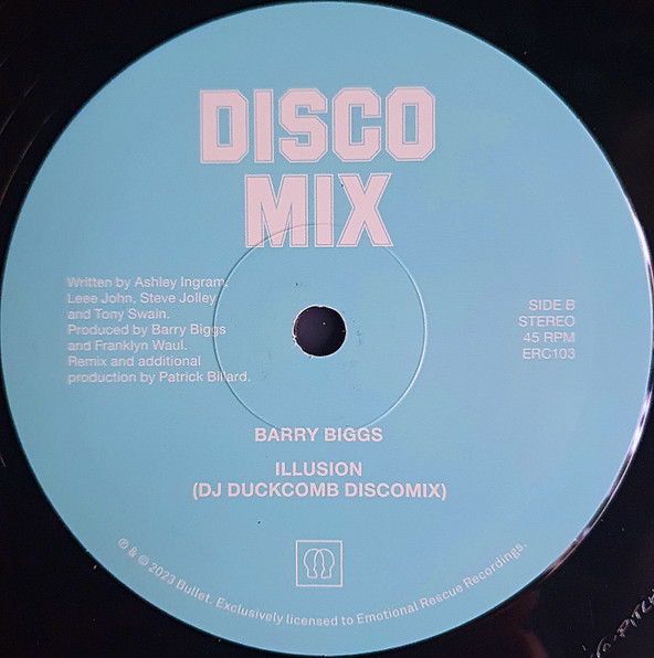 Barry Biggs - Illusion | Emotional Rescue (ERC103) - 2 Barry Biggs - Illusion | Emotional Rescue (ERC103) - 2