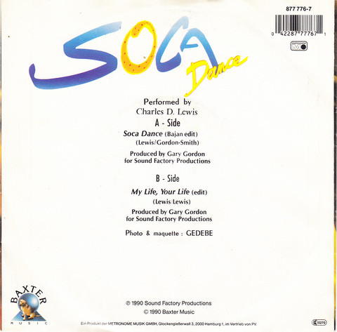 Charles D. Lewis - Soca Dance | Metronome (877 776-7) - main