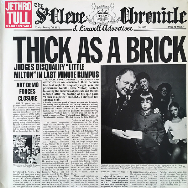 Jethro Tull - Thick As A Brick | Chrysalis (622115) - main