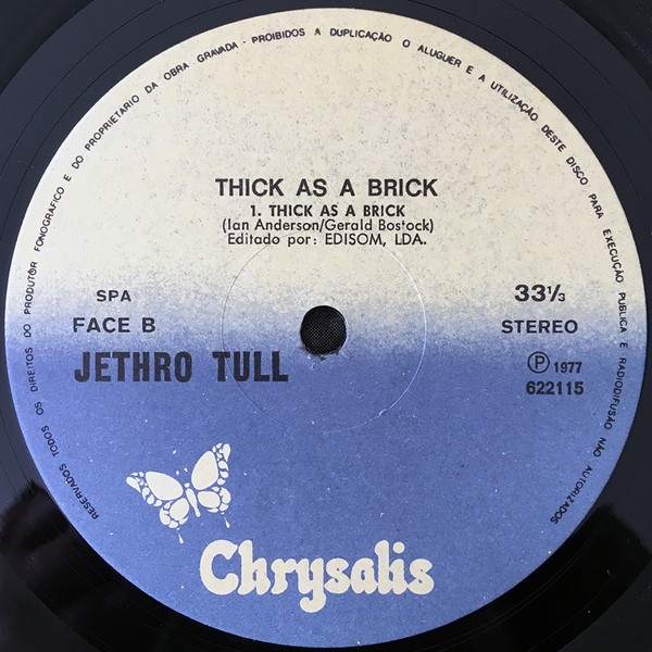 Jethro Tull - Thick As A Brick | Chrysalis (622115) - 4