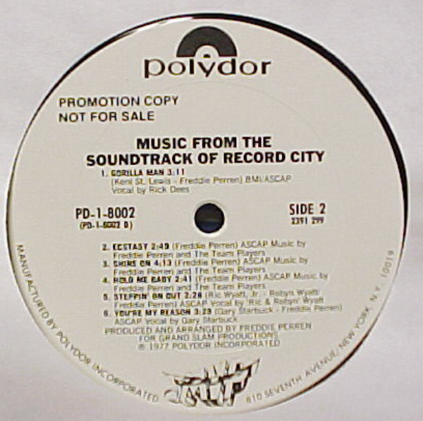Various - Music From The Soundtrack Of Record City | Polydor (PD-1-8002) - 3 Various - Music From The Soundtrack Of Record City | Polydor (PD-1-8002) - 3