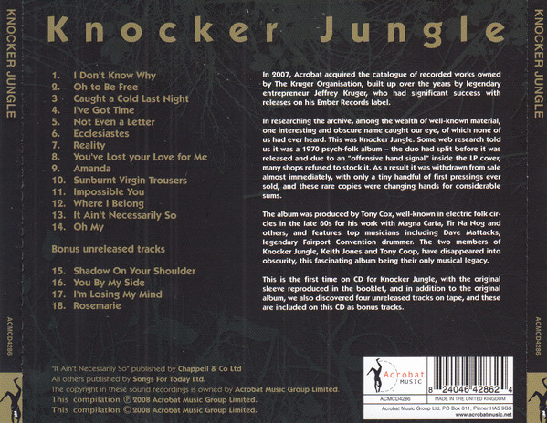 Knocker Jungle - Knocker Jungle | Acrobat (ACMCD4286) - 2