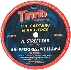 Captain Tinrib & RR Fierce - Street Tab / Progressive Llama | Tinrib Recordings (RIB 015)