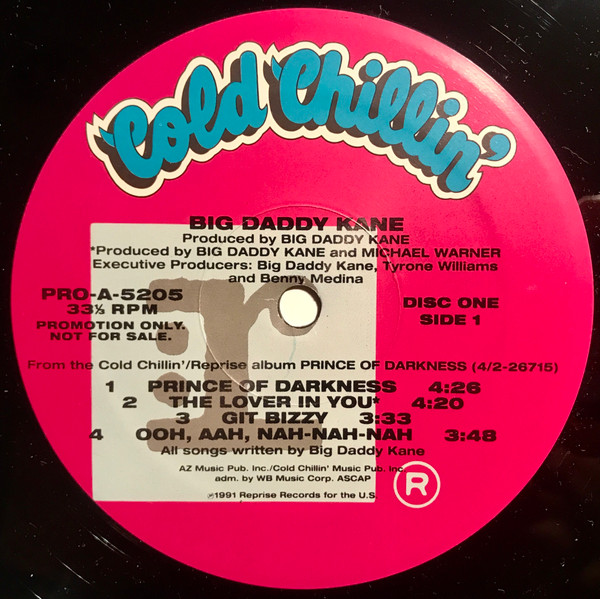 Big Daddy Kane - Prince Of Darkness | Cold Chillin' (PRO-A-5205) - 3 Big Daddy Kane - Prince Of Darkness | Cold Chillin' (PRO-A-5205) - 3