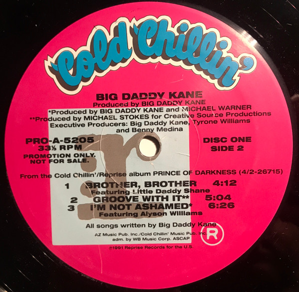 Big Daddy Kane - Prince Of Darkness | Cold Chillin' (PRO-A-5205) - 4 Big Daddy Kane - Prince Of Darkness | Cold Chillin' (PRO-A-5205) - 4