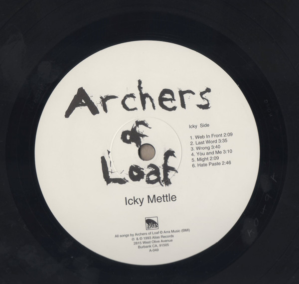 Archers Of Loaf - Icky Mettle | Alias (A-049) - 3