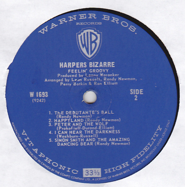 Harpers Bizarre - Feelin' Groovy | Warner Bros. Records (W 1693) - 4 Harpers Bizarre - Feelin' Groovy | Warner Bros. Records (W 1693) - 4