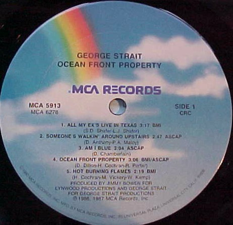 George Strait - Ocean Front Property | MCA Records (MCA-5913) - 3 George Strait - Ocean Front Property | MCA Records (MCA-5913) - 3