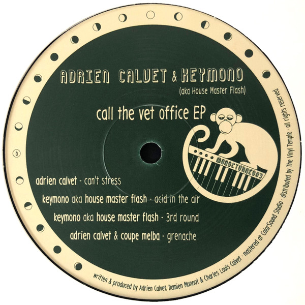 Adrien Calvet & Keymono - Call The Vet Office EP | Monocturne (MONOCTURNE003) - 2 Adrien Calvet & Keymono - Call The Vet Office EP | Monocturne (MONOCTURNE003) - 2