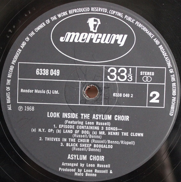 Asylum Choir - Look Inside The Asylum Choir | Mercury (6338049) - 4