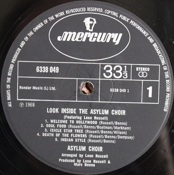Asylum Choir - Look Inside The Asylum Choir | Mercury (6338049) - 3