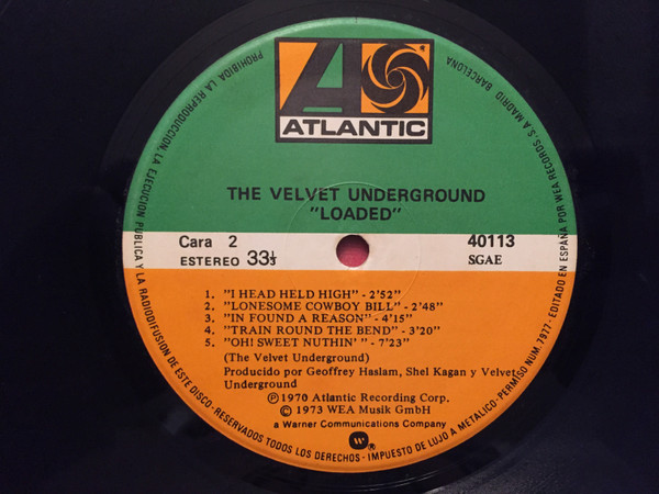 The Velvet Underground - Loaded featuring Lou Reed | Atlantic (40113) - 4