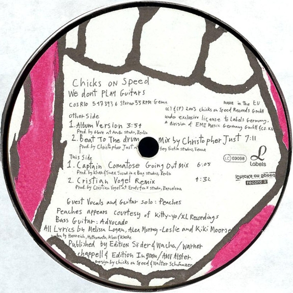 Chicks On Speed - We Don't Play Guitars | Chicks On Speed Records (COSR010) - 4 Chicks On Speed - We Don't Play Guitars | Chicks On Speed Records (COSR010) - 4
