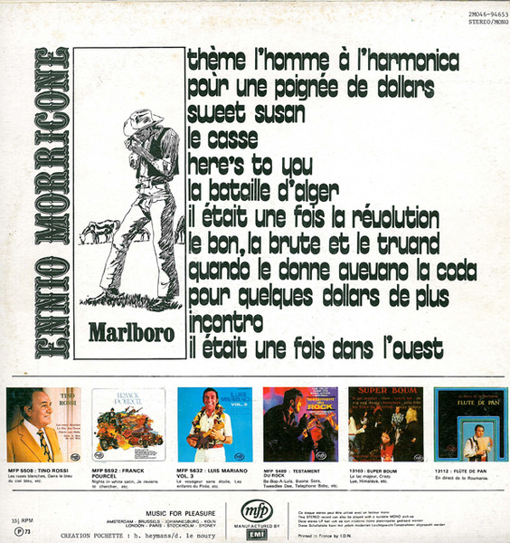 Ennio Morricone - Geoff Love & His Orchestra - La Musique D'Ennio Morricone | Music For Pleasure (2M 046 - 94.653) - 2 Ennio Morricone - Geoff Love & His Orchestra - La Musique D'Ennio Morricone | Music For Pleasure (2M 046 - 94.653) - 2