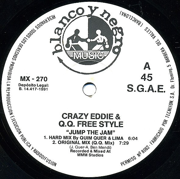 Crazy Eddie + Q.Q. Freestyle - Jump The Jam | Blanco Y Negro (MX-270) - 2 Crazy Eddie + Q.Q. Freestyle - Jump The Jam | Blanco Y Negro (MX-270) - 2