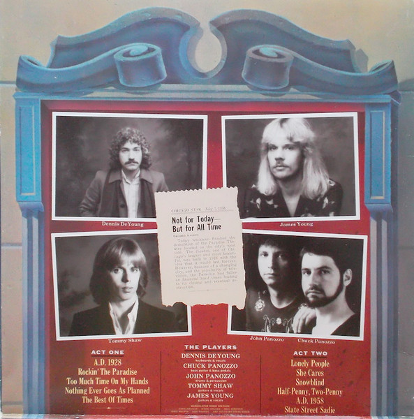 Styx - Paradise Theatre | A&M Records (AMLK 63719) - 2 Styx - Paradise Theatre | A&M Records (AMLK 63719) - 2