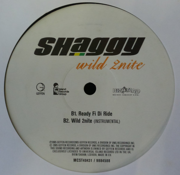 Shaggy Featuring Olivia - Wild 2nite | Geffen Records (MCST40431) - 3