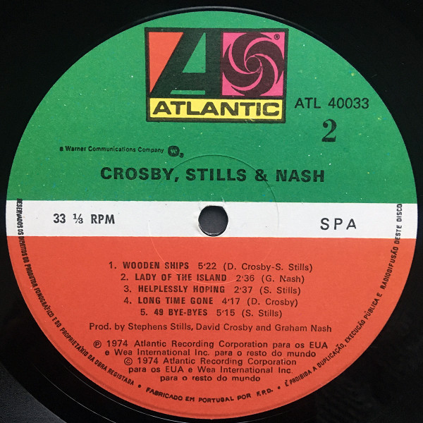 Crosby, Stills & Nash - Crosby, Stills & Nash | Atlantic (ATL 40033) - 2