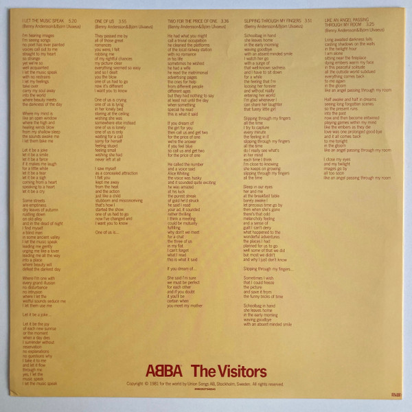 ABBA - The Visitors | Polar (POLS 342) - 4