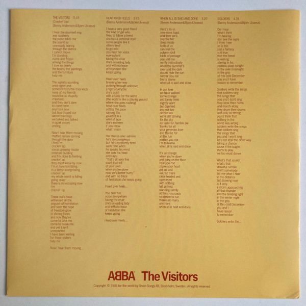 ABBA - The Visitors | Polar (POLS 342) - 3
