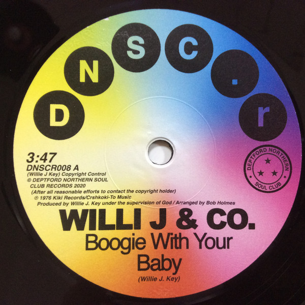 Willie J. & Co. / Rare Function - Boogie With Your Baby / Disco Function | Deptford Northern Soul Club Records (DNSCR008)