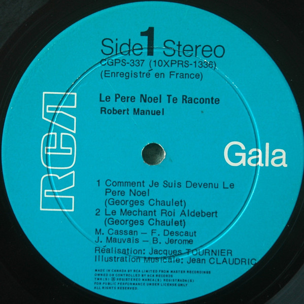 Robert Manuel - Le Père Noël Te Raconte... | RCA Gala (CGPS-337) - 3
