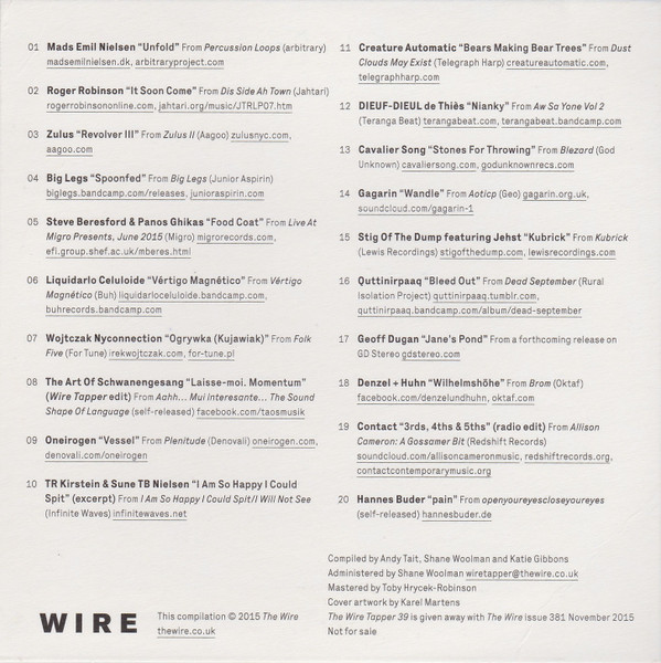 Various - The Wire Tapper 39 | Wire Magazine (Issue 381) - 2