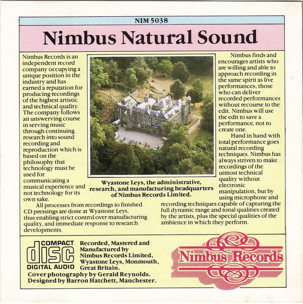 Frédéric Chopin , Vlado Perlemuter - Piano Sonatas No.2 And No.3, Barcarolle | Nimbus Records (NIM 5038) - 2