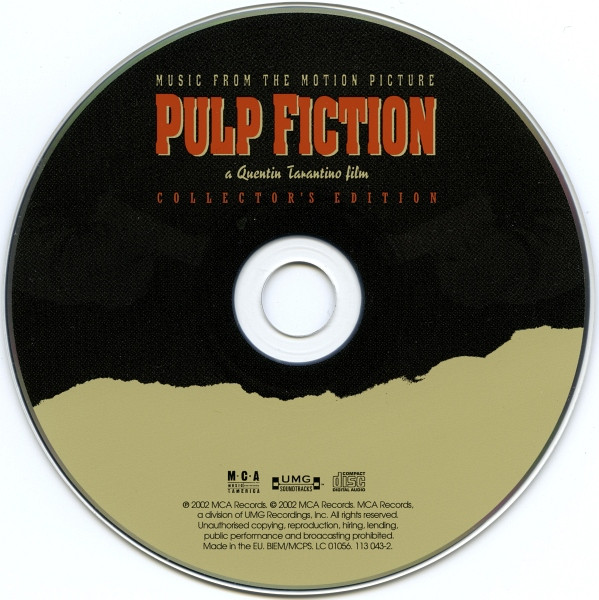 Various - Pulp Fiction: Music From The Motion Picture (Collector's Edition) | MCA Records (113 043-2) - 3