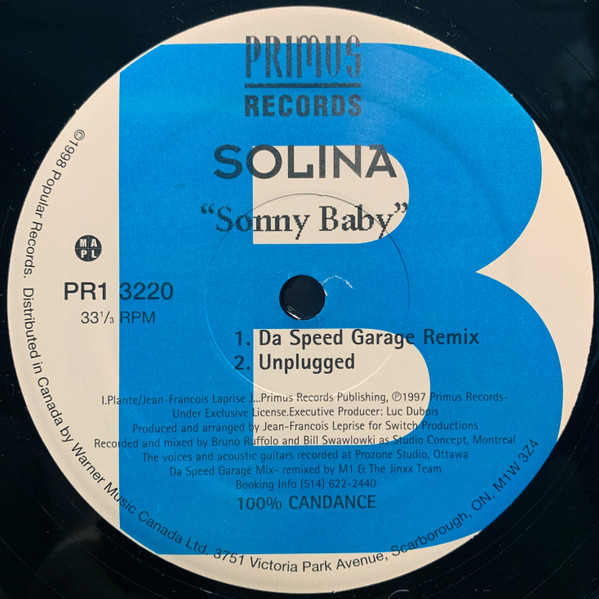 Solina - Sonny Baby | Primus Records (PR1 3220) - 2 Solina - Sonny Baby | Primus Records (PR1 3220) - 2