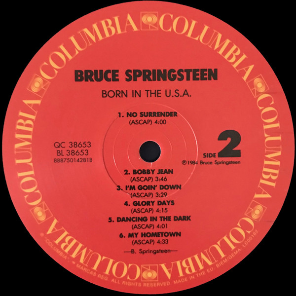 Bruce Springsteen - Born In The U.S.A. | Columbia (QC 38653) - 3