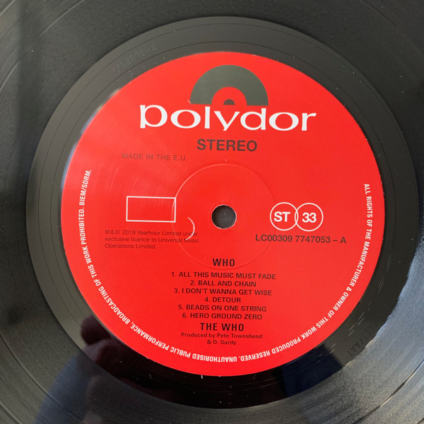 The Who - Who | Polydor (7747053) - 2 The Who - Who | Polydor (7747053) - 2