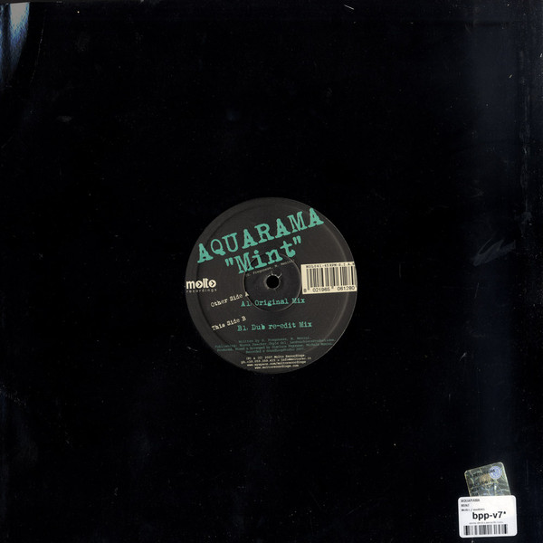 Aquarama - Mint | Molto Recordings (MOL041) - main