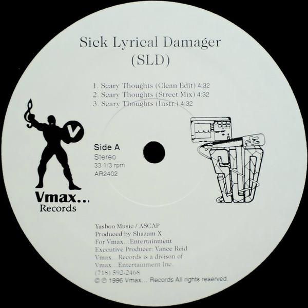 Sick Lyrical Damager - Scary Thoughts / It's Over | Vmax Records (AR2402)