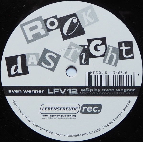 Sven Wegner - Rock Das Right | Lebensfreude Records (LFV12)