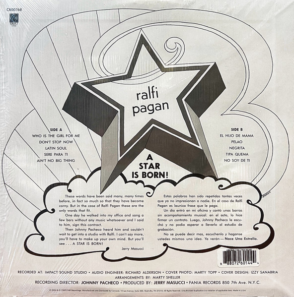 Ralfi Pagan - Ralfi Pagan | Craft Recordings (CR00768) - 2