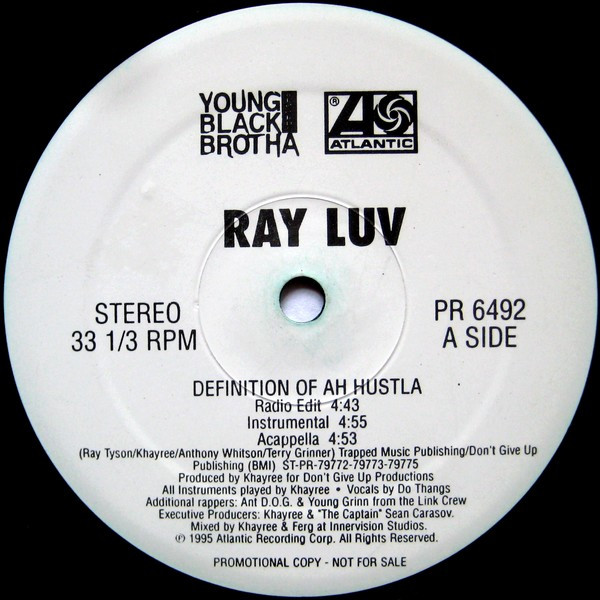 Ray Luv - Definition Of Ah Hustla / Ride With The Luvva Man | Atlantic (PR 6492) - 2 Ray Luv - Definition Of Ah Hustla / Ride With The Luvva Man | Atlantic (PR 6492) - 2
