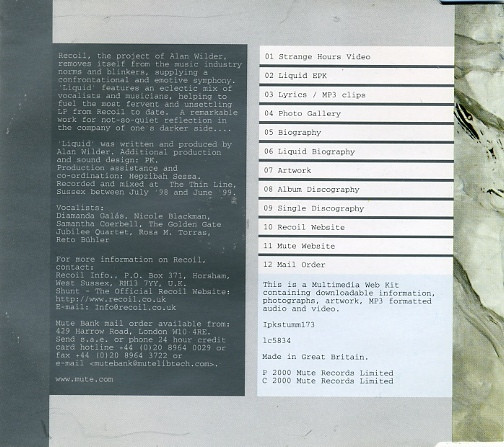 Recoil - Liquid Multimedia | Mute (Ipkstumm173) - 2