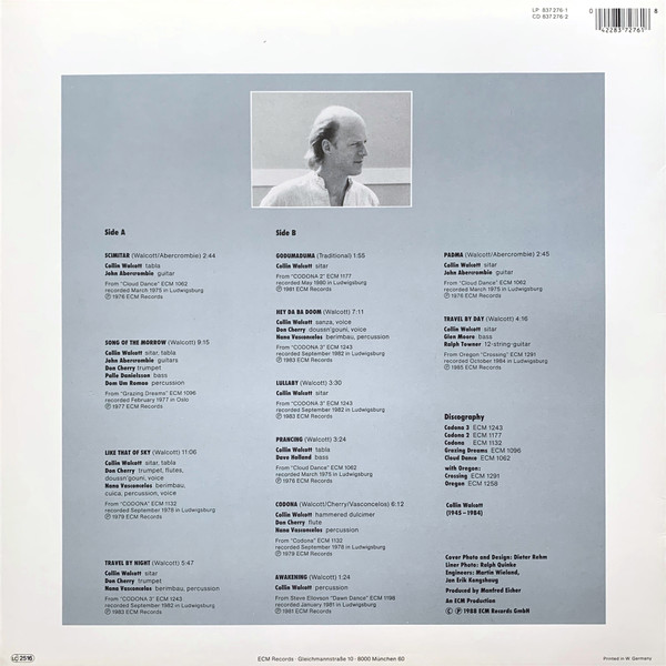 Collin Walcott - Works | ECM Records (837 276-1) - main