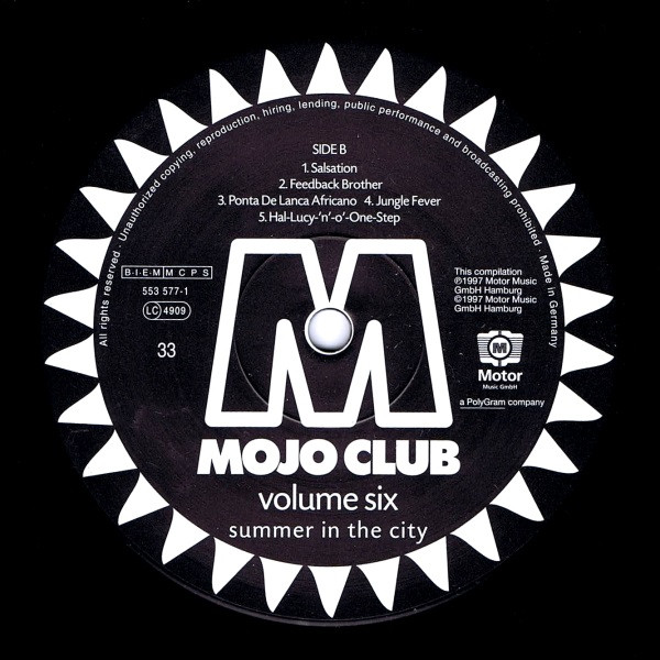 Various - Mojo Club Dancefloor Jazz Volume Six (Summer In The City) | Motor Music (553 577-1) - 4 Various - Mojo Club Dancefloor Jazz Volume Six (Summer In The City) | Motor Music (553 577-1) - 4