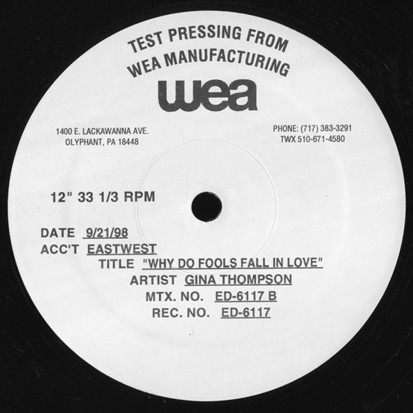 Missy Elliott & Busta Rhymes / Gina Thompson - Get Contact / Why Do Fools Fall In Love | EastWest (ED-6117) - 2 Missy Elliott & Busta Rhymes / Gina Thompson - Get Contact / Why Do Fools Fall In Love | EastWest (ED-6117) - 2