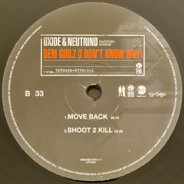 Oxide & Neutrino - Dem Girlz (I Don't Know Why) | EastWest (5050466-0770-1-1) - 2