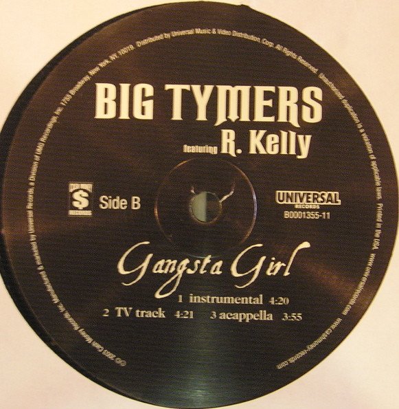 Big Tymers featuring R. Kelly - Gangsta Girl | Cash Money Records (B0001355-11) - 3