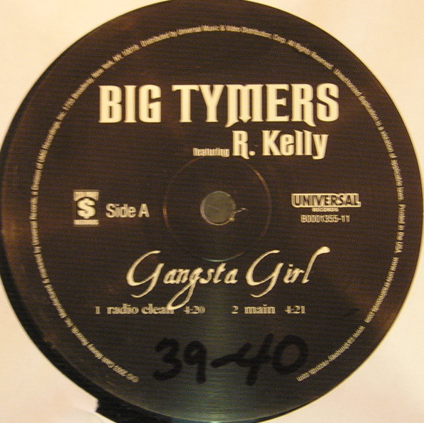 Big Tymers featuring R. Kelly - Gangsta Girl | Cash Money Records (B0001355-11) - 2