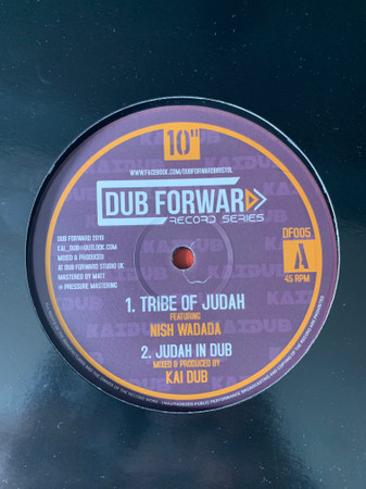 Kai Dub Feat. Nish Wadada & I-David - Tribe Of Judah / Root Of David | Dub Forward (DF005)