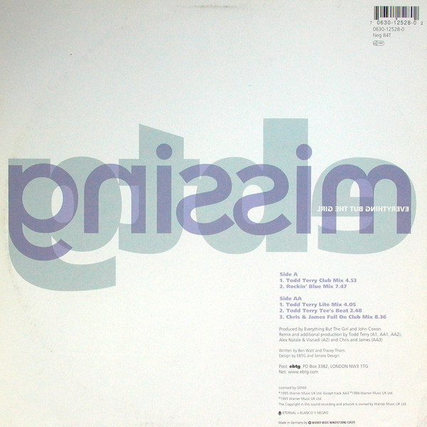 Everything But The Girl - Missing | Eternal (0630-12528-0) - 2
